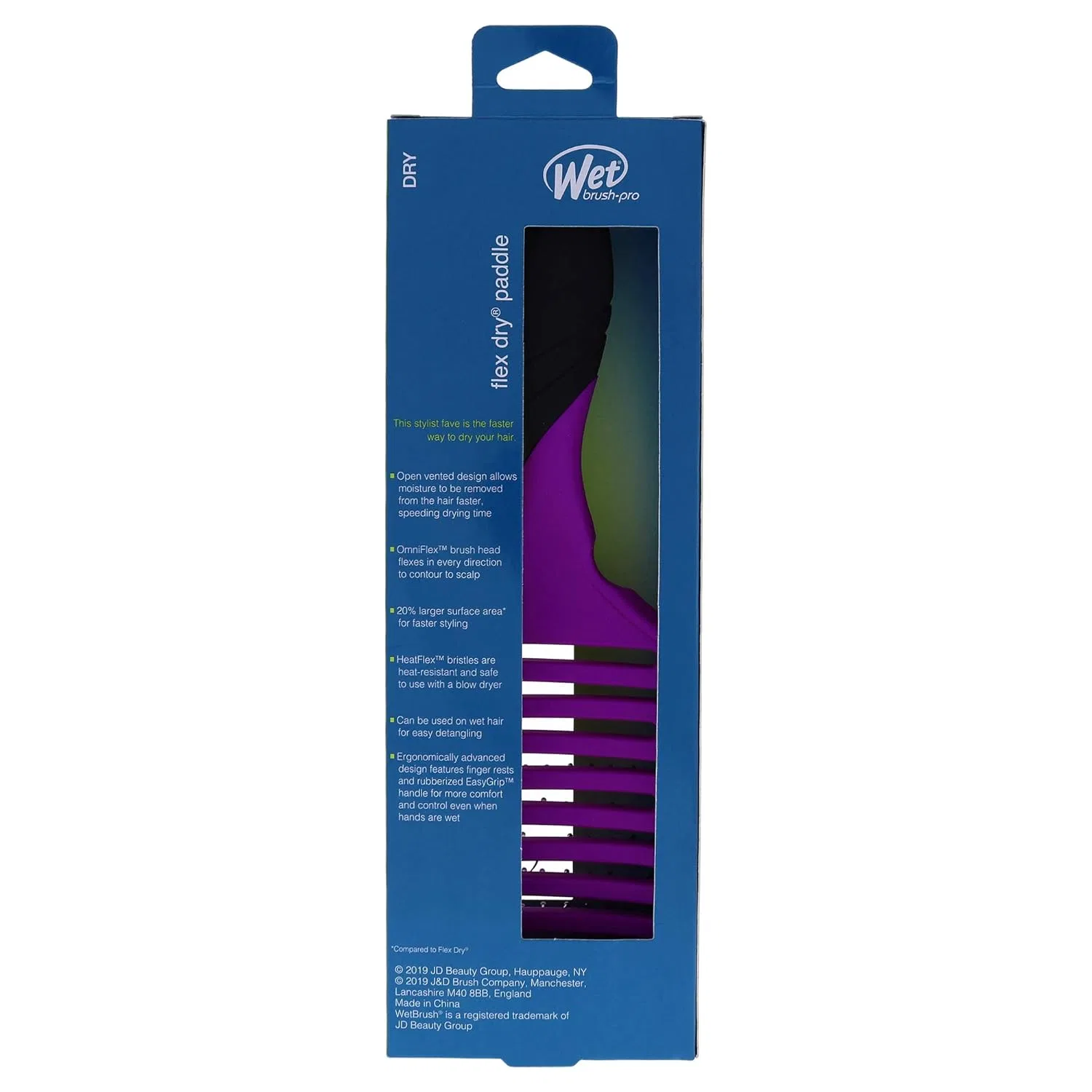 Щетка для волос Pro Flex Dry Paddle от Wet Brush Wet Brush, Purple — фото 3