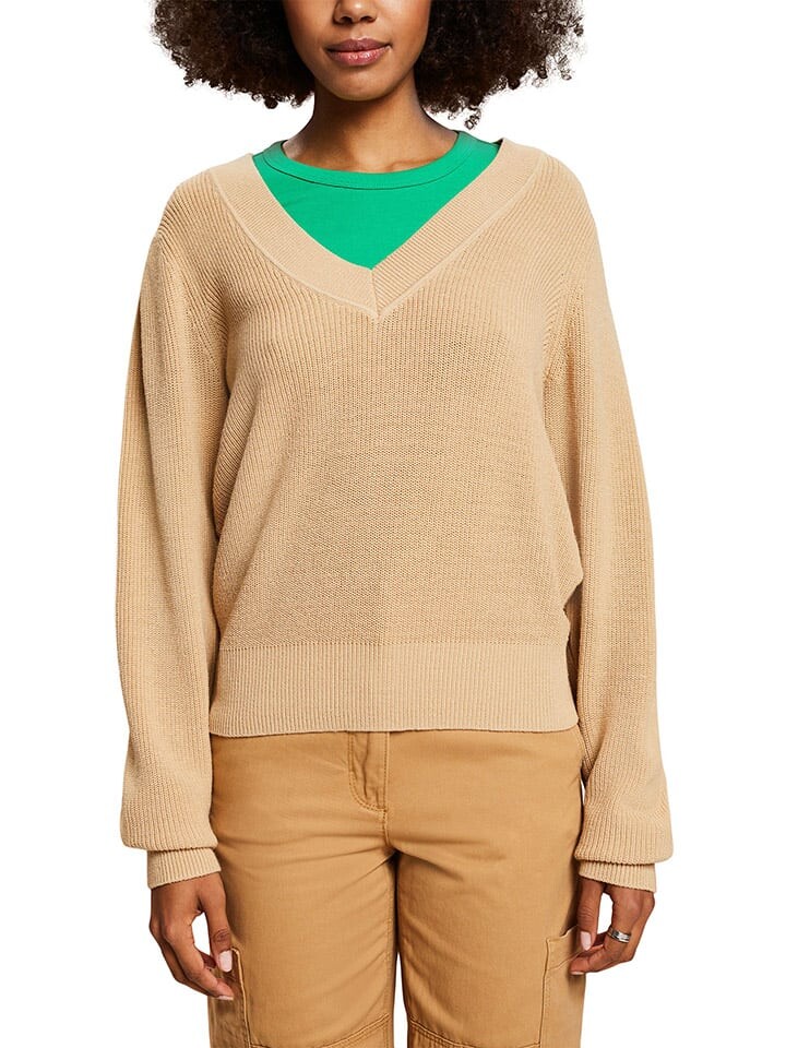 

Пуловер ESPRIT Pullover, бежевый