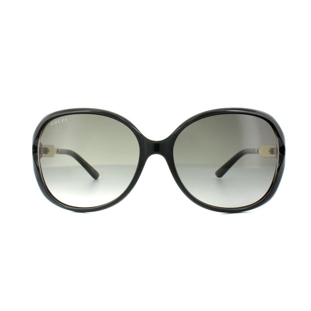 

Солнцезащитные очки 0076s 002 золотисто-серые с градиентом Gucci, черный