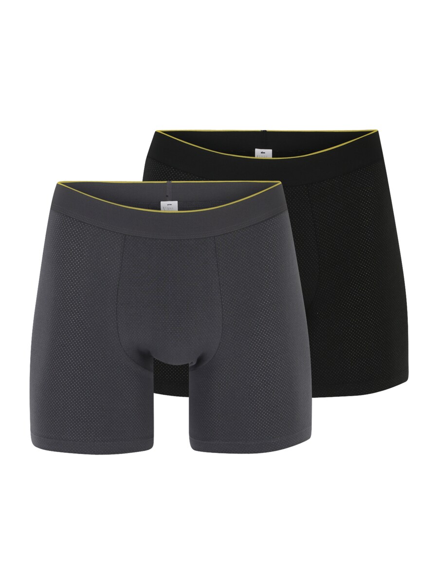 

Трусы SLOGGI Boxer shorts men EVER Airy, цвет smoke grey/dark grey/black