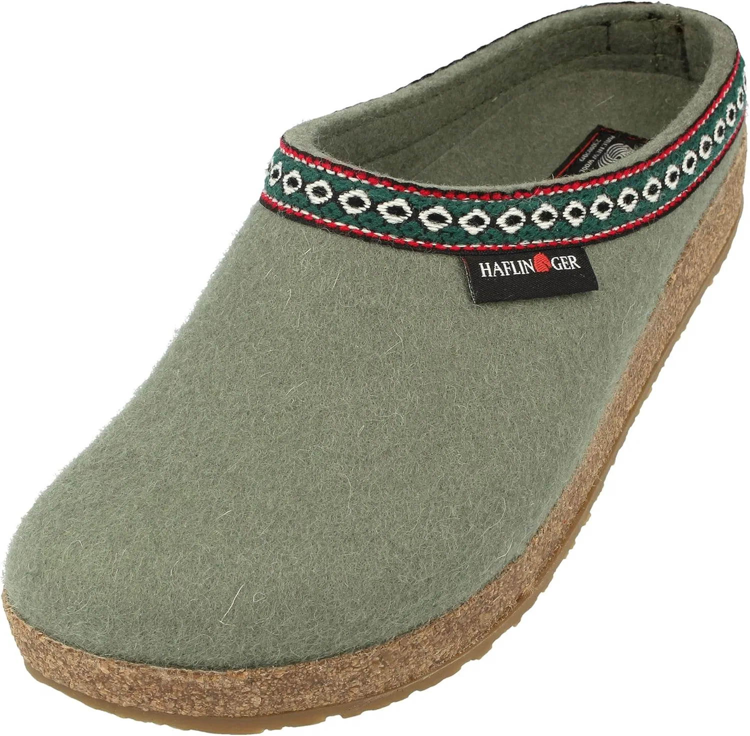Женские плоские тапочки Haflinger Grizzly Franzl, Kiwi