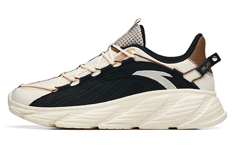 

Коллекция Running Кроссовки мужские Low-top Oatmeal Белый/черный/коричневый Oak Anta