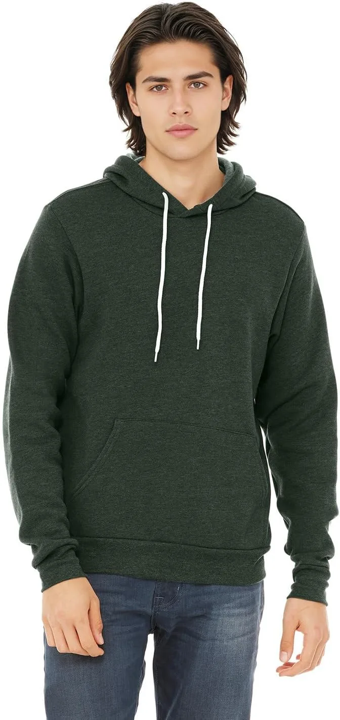 

Толстовка с капюшоном Unisex Sponge Fleece Pullover Hoodie из мягкого хлопкового микса с карманом-кенгуру и шнурком Apparel Globe