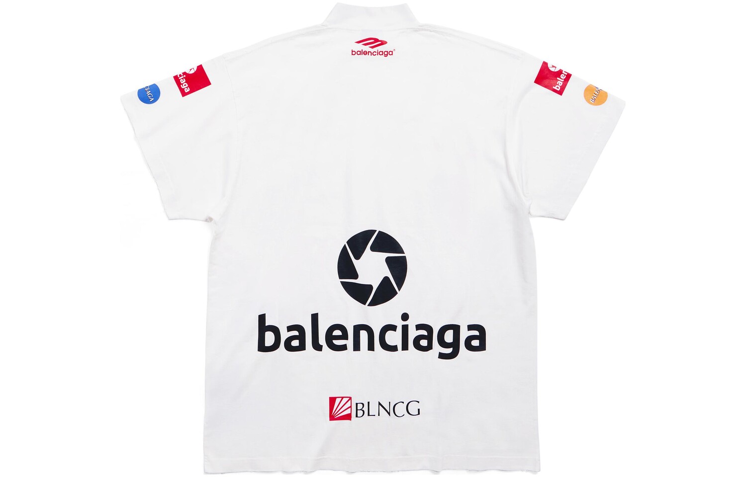 Футболка мужская Balenciaga с фирменным логотипом, черный — фото 2