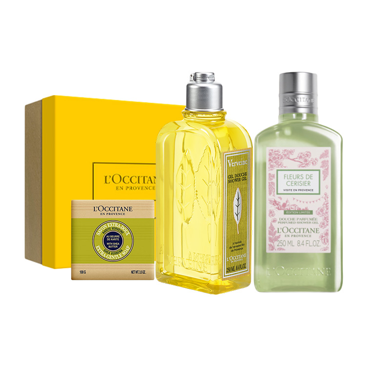 

Подарочный набор для освежающей ванны набор средств по уходу за телом успокаивающий эффект для кожи ароматерапия 250мл+250мл+100г LOCCITANE, Three-Piece Set: зеленый & Cherry Blossom Shower Gel 250ml+Verbena Shower Gel 250ml+Verbena Cleansing Ba...