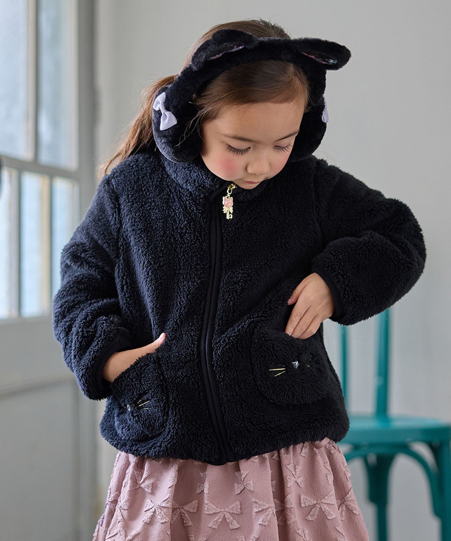 Боа-блузон «кошка» Any Kids, Black cat [005]