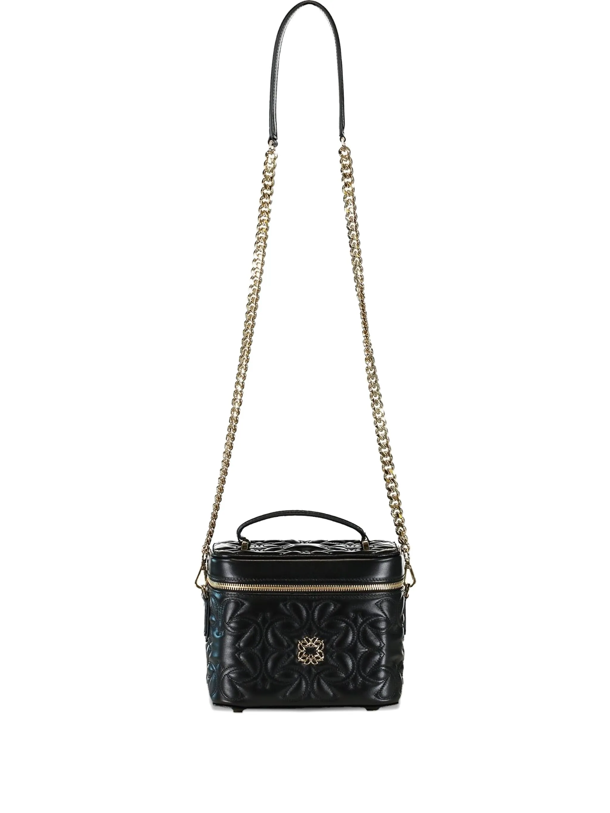 

Стеганая сумка-тоут с логотипом и табличкой Elie Saab, черный