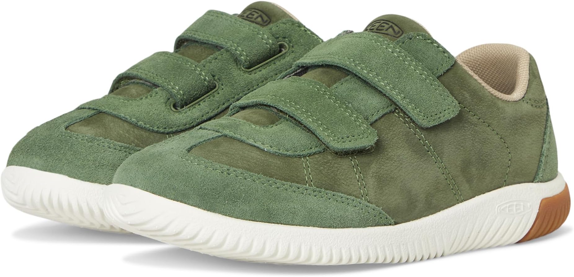 

Кроссовки KEEN Kids Knx T-toe Lightweight Double Strap Barefoot Feel Sneakers, Bronze Green/Star White