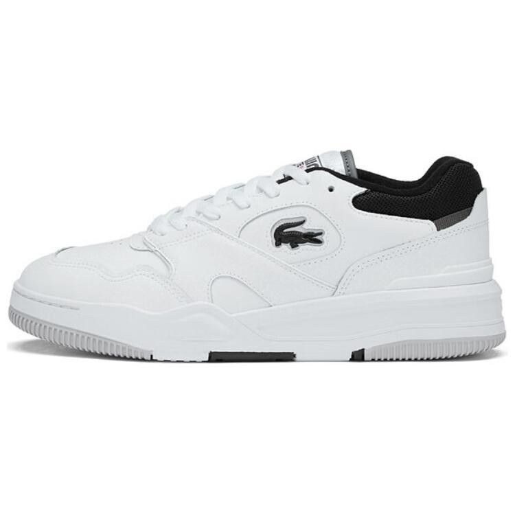 

Кроссовки LACOSTE Skateboarding Shoes Men Low-top White/Black, белый