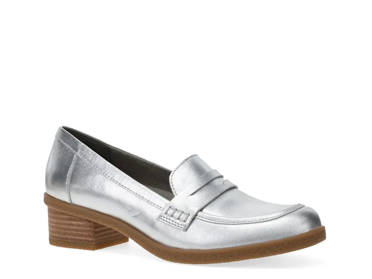 Лоферы Dansko Danica, серебристый металлик