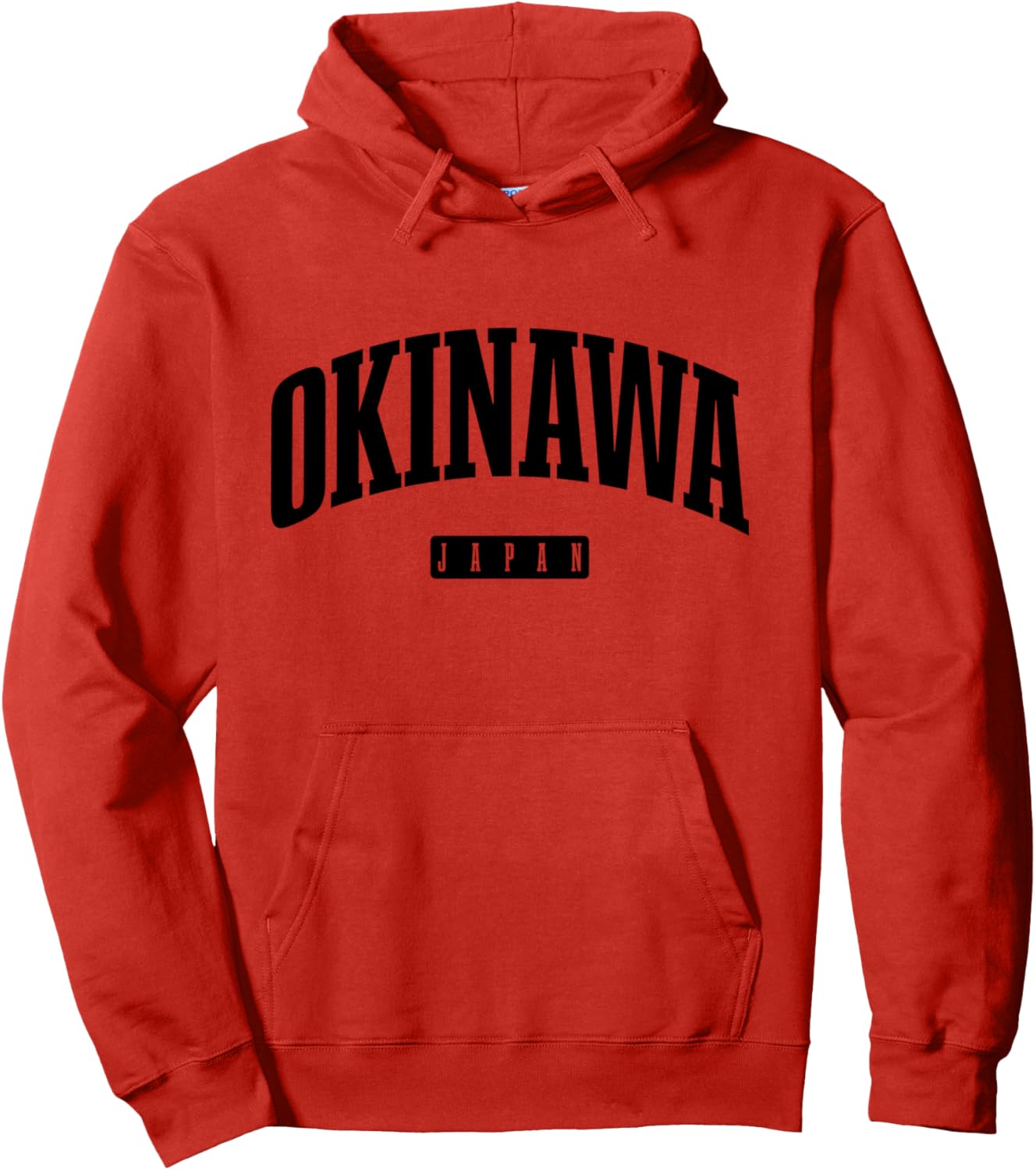 

Худи в стиле ретро, японский сувенир с Окинавы Okinawa Japan - Souvenirs & Gifts, красный