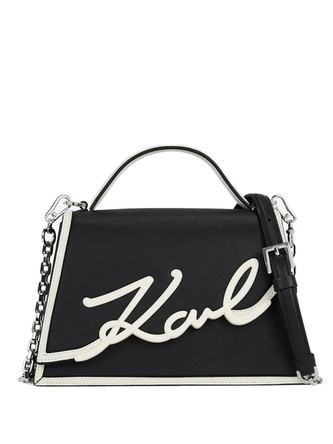 

Маленькая сумка через плечо K/Signature Karl Lagerfeld, черный