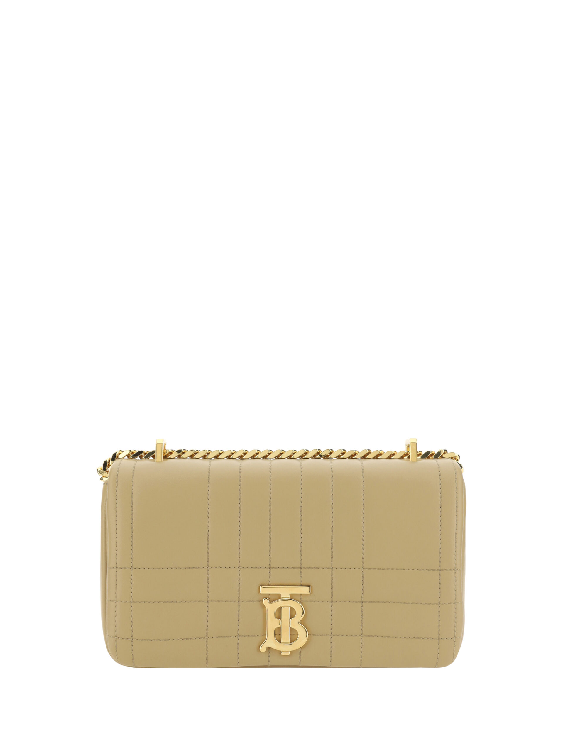 

Элегантная стеганая сумка через плечо из кожи ягненка Burberry, бежевый