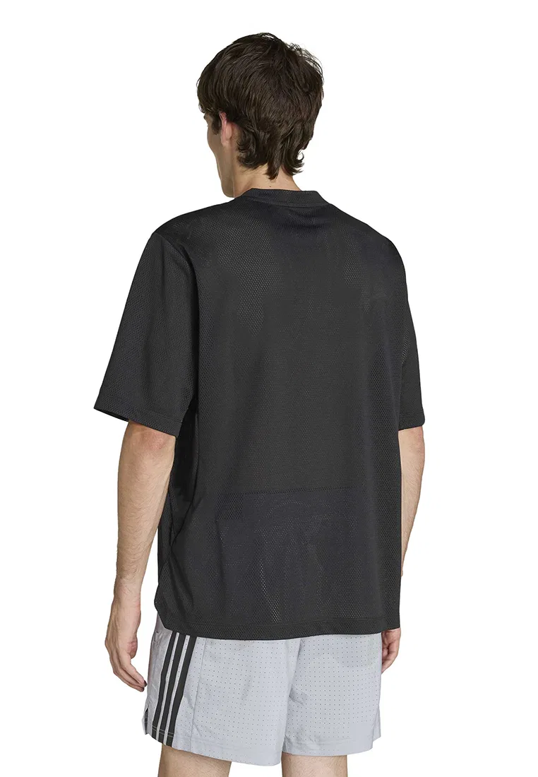 Футболка тренировочная, сетчатая, D4T Power Essentials, черная Adidas — фото 2