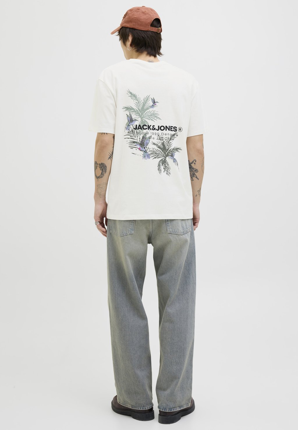 

Футболка с принтом JJHAWAII ROUND NECK Jack & Jones, белый