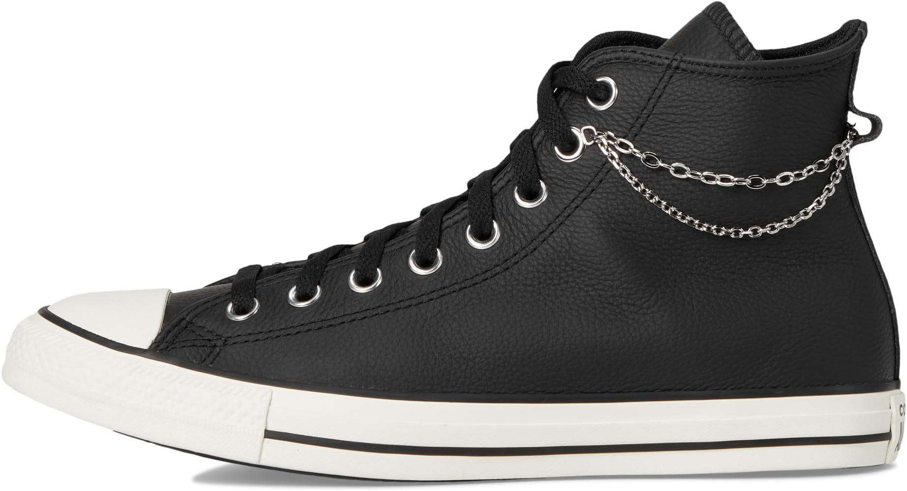 Кроссовки Converse Unisex Chuck Taylor All Star Chains, Black/Silver/Egret — фото 4