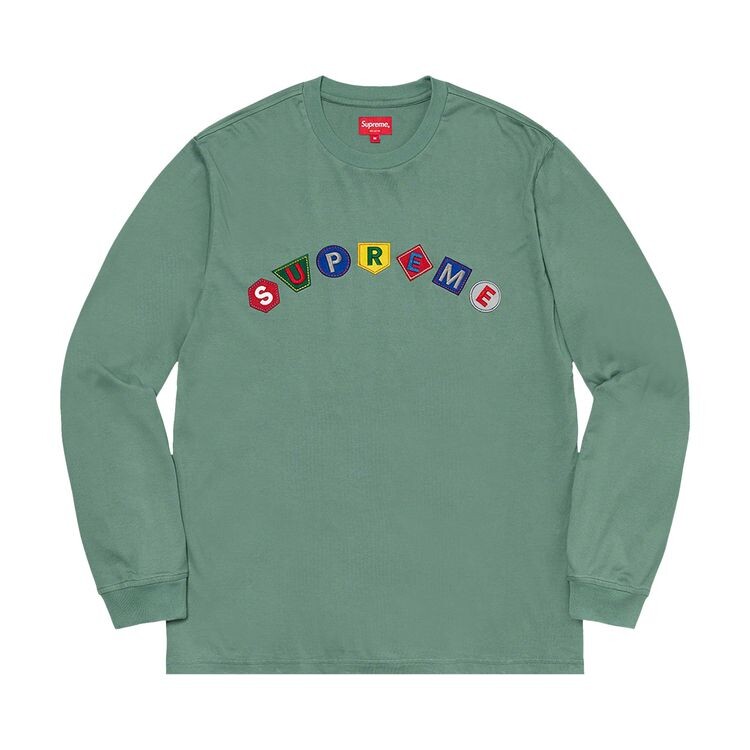 

Топ Supreme Geo Arc Long-Sleeve Top Slate Green, зеленый