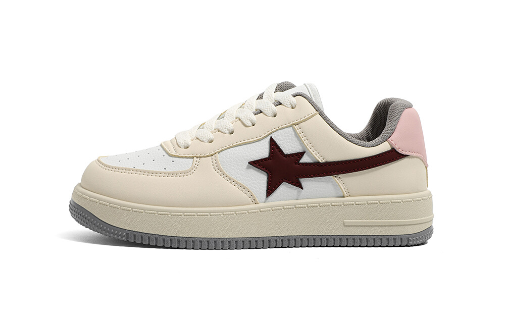 

Кроссовки HUANQIU Skateboarding Shoes Women's Low-top Off-white, белый