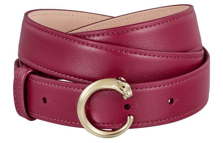 Cartier Кожаный ремень из коровьей кожи женский красный ширина 25CM