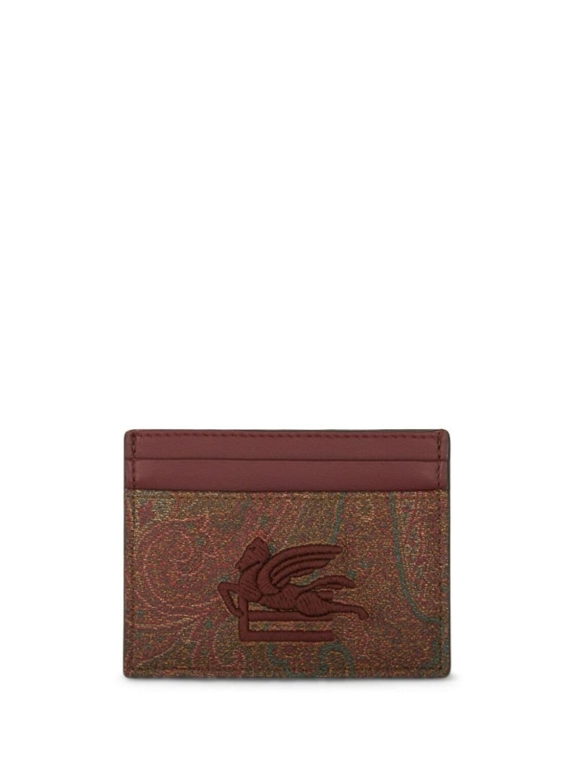 

ETRO картхолдер с принтом пейсли, коричневый