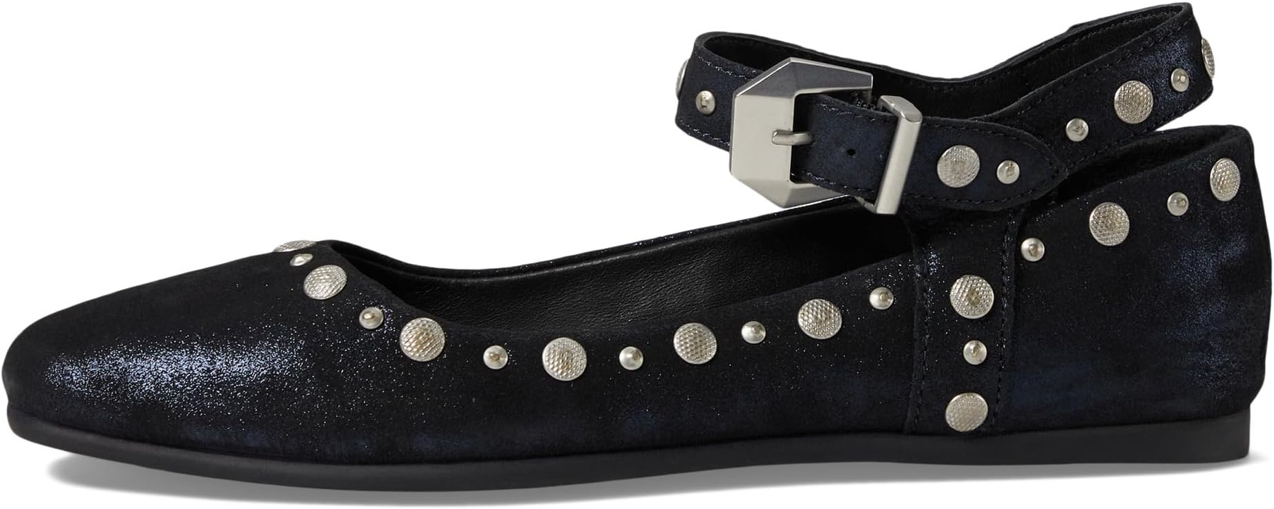 Балетки Free People Women's Mystic Mary Jane Flat, Bright Navy Metallic — фото 3