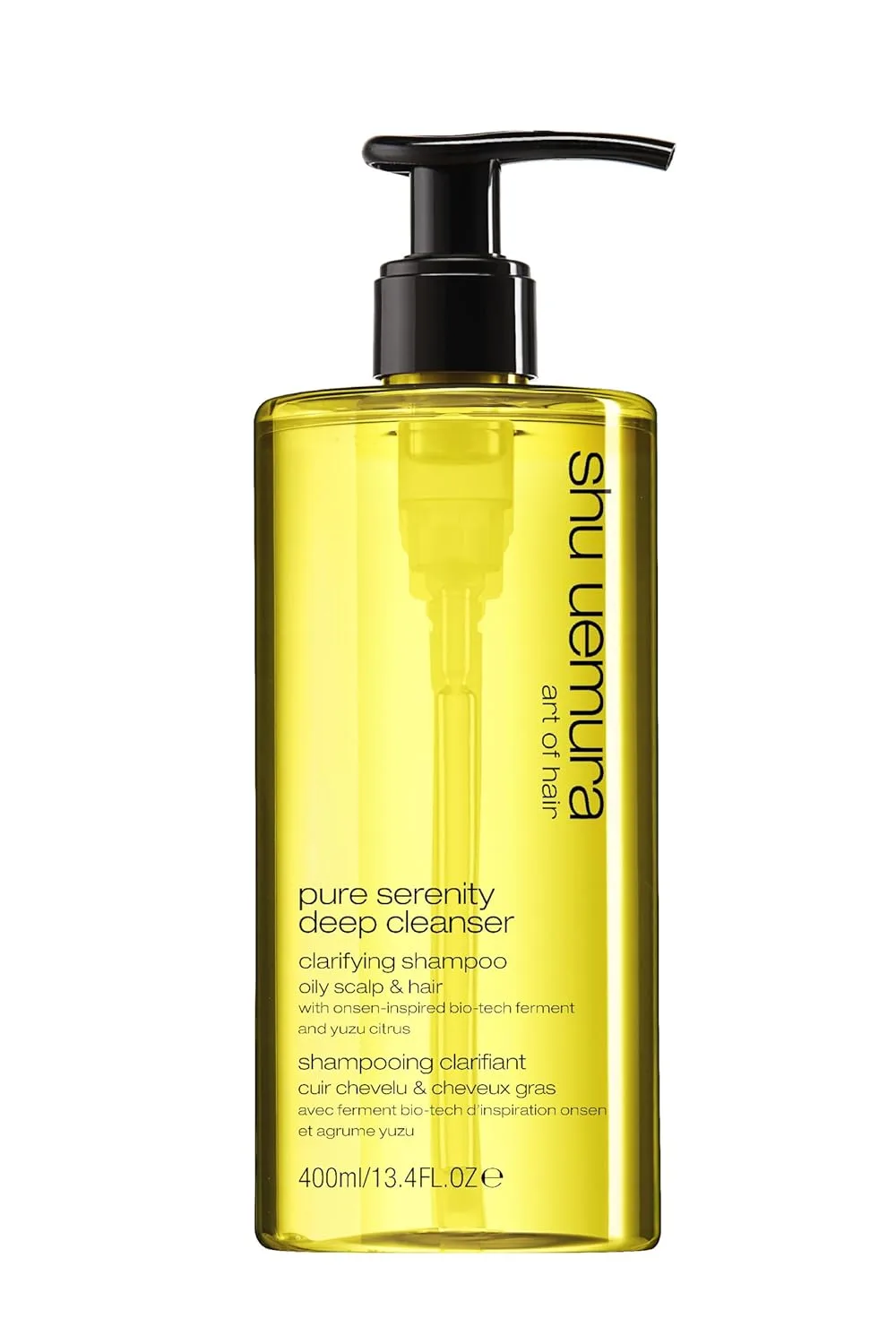 Очищающий шампунь Shu Uemura Art of Hair Pure Serenity - удаляет загрязнения и остатки средств для укладки, балансирует и удаляет излишки кожного сала, 13,4 жидких унции.