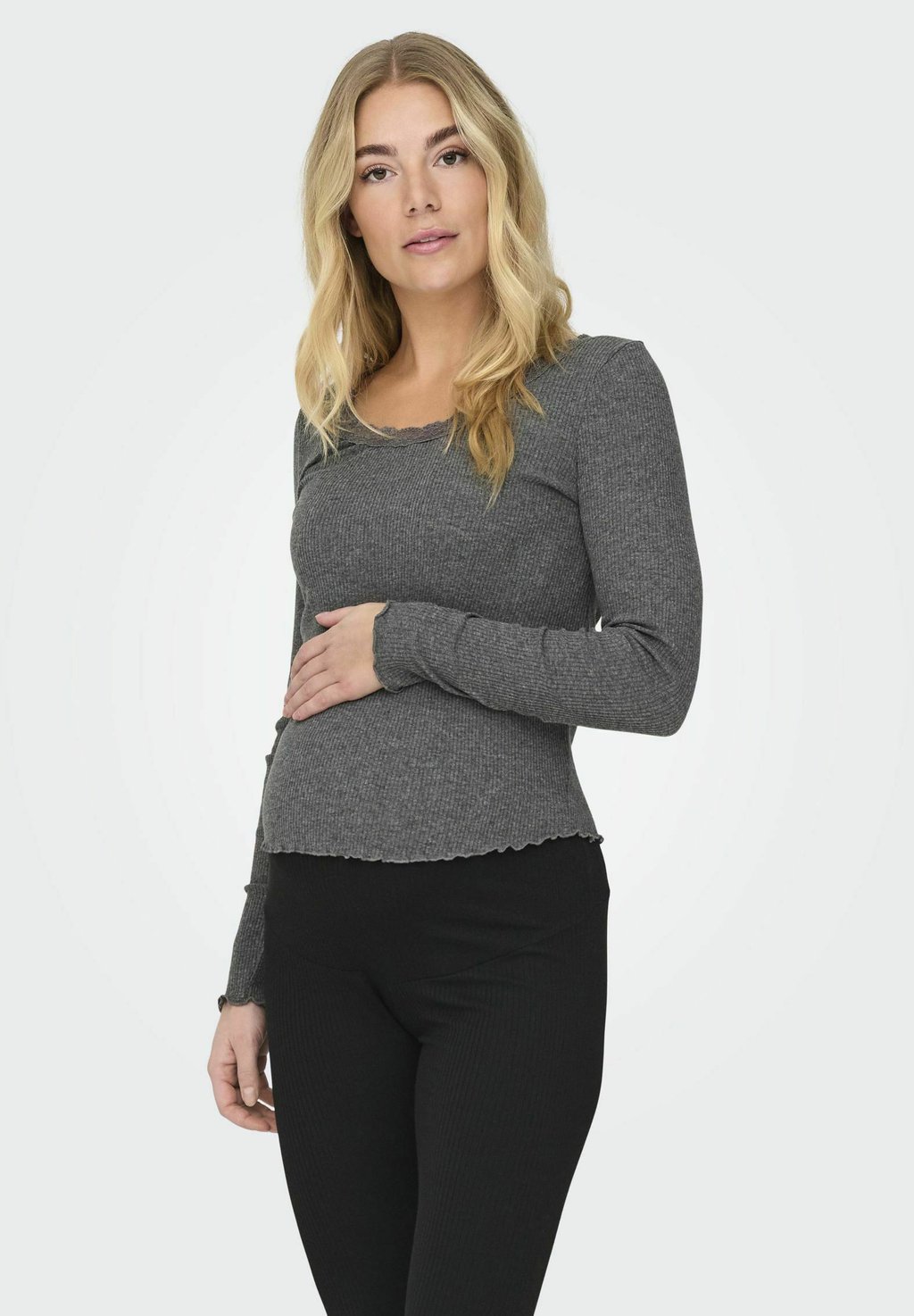 

Топ с длинными рукавами OLMXENA ONLY MATERNITY, темно-серый