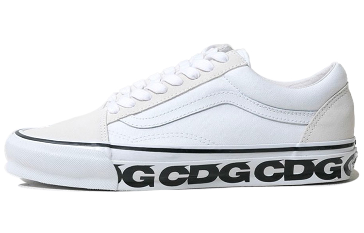 

Кроссовки Vans Old Skool Commes Des Garcons White, Серый, Кроссовки Vans Old Skool Commes Des Garcons White