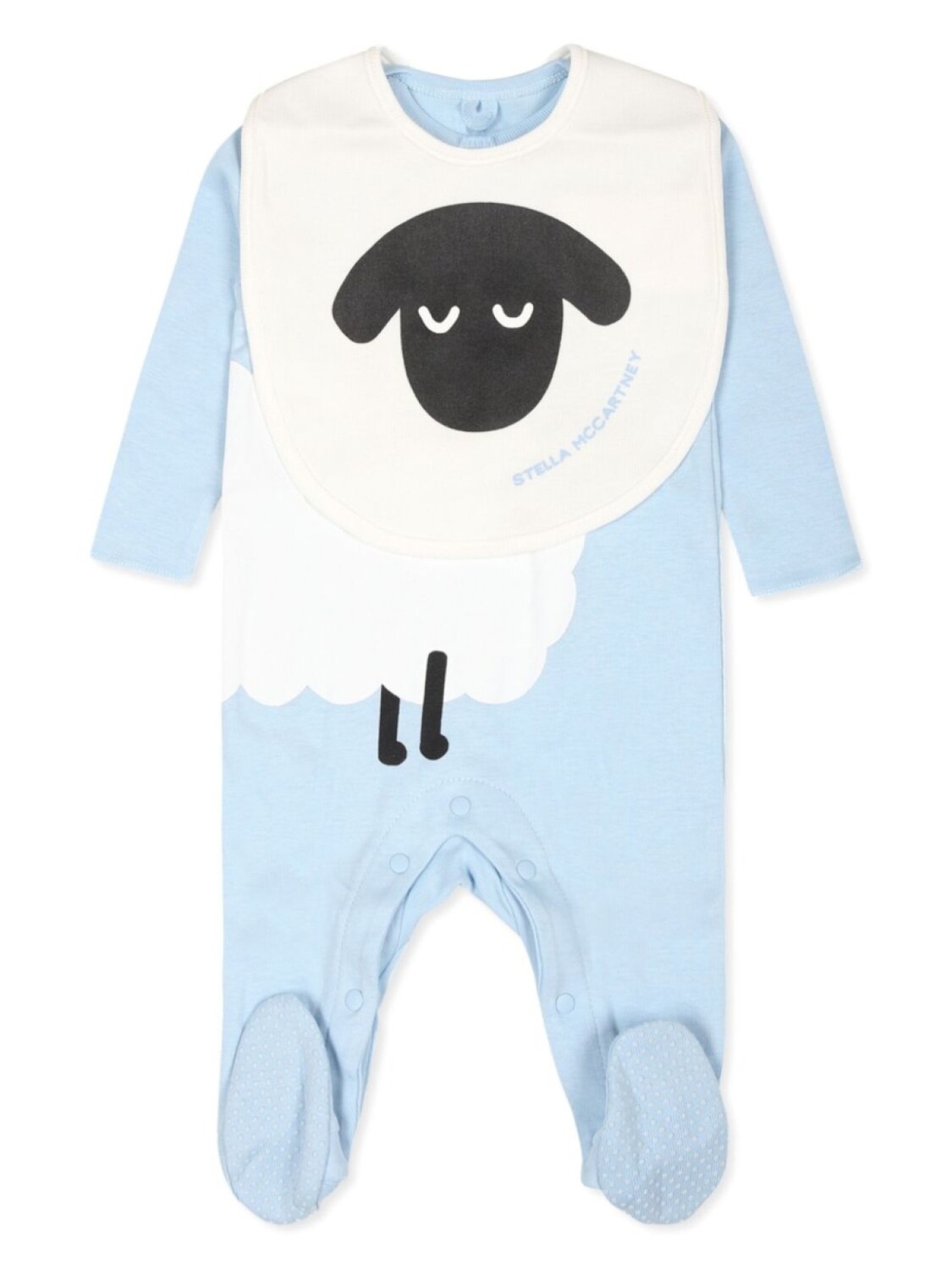 

Stella McCartney Kids комплект для новорожденного из хлопка с принтом овцы, синий