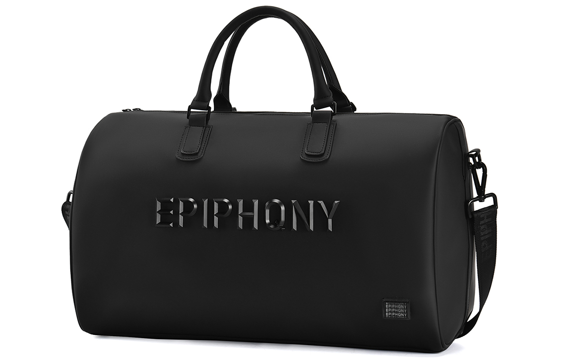 

EPIPHQNY Нейлоновая дорожная сумка Спортивная сумка Панама сумка Сумка через плечо Унисекс черная, One Size