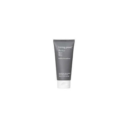 

Perfect Hair Day Healthy Hair Perfector Лосьон для ухода за волосами для сухих и поврежденных волос Защищает, придает блеск и гладкость Не тестируется на животных Не содержит силикона и сульфата 60 мл Living Proof