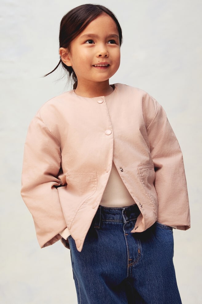 

Утепленная нейлоновая куртка H&M, розовый