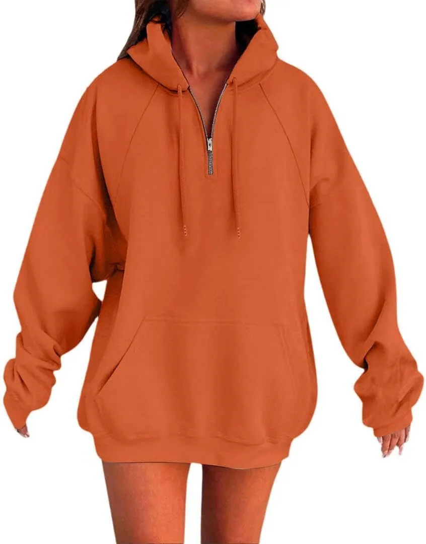 

FMCHICO Женская толстовка с длинным рукавом и карманом