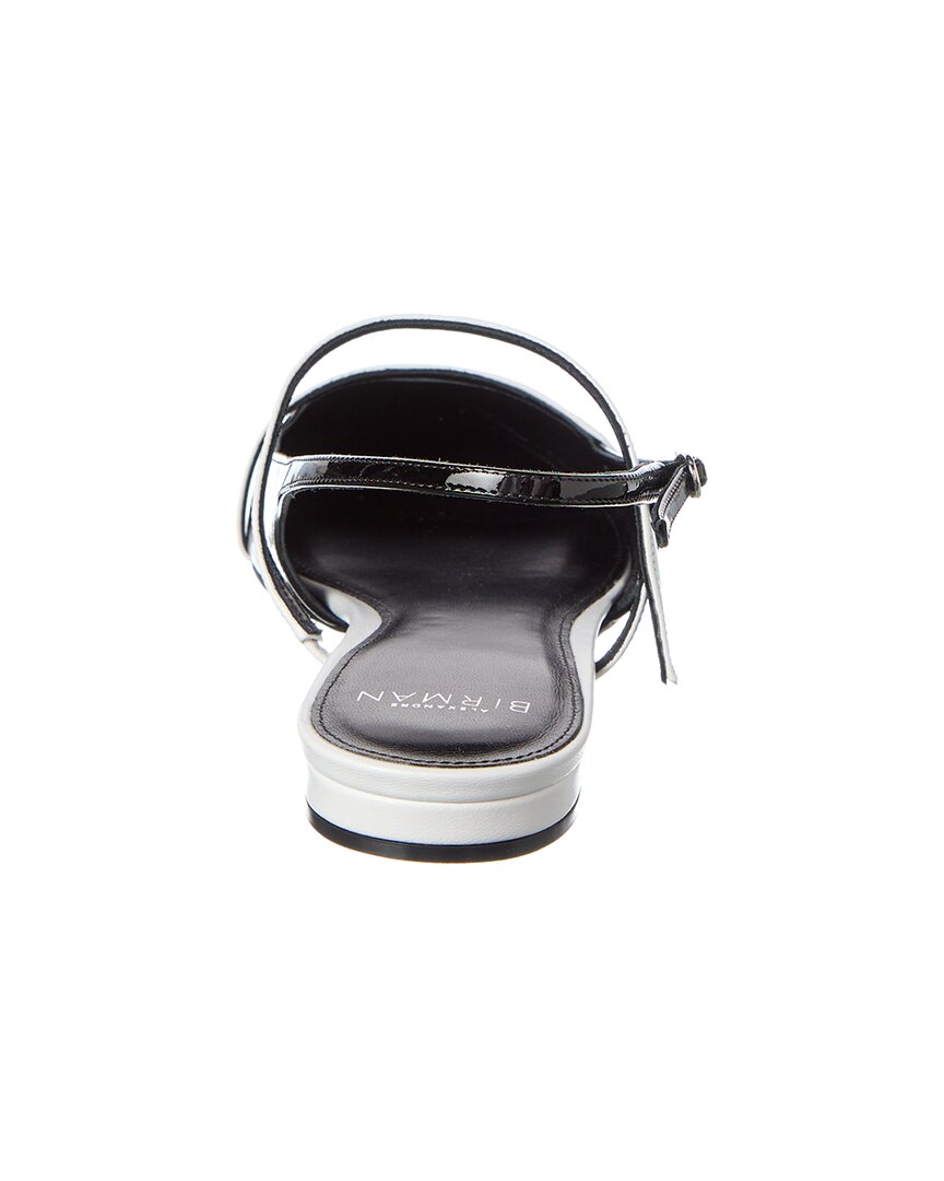 Туфли-лодочки Alexandre Birman Tita Patent Slingback Flat, белый — фото 3