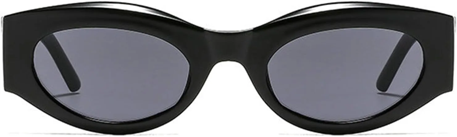 

Солнцезащитные очки COTIA Small Cat Eye Oval для женщин и мужчин, уникальные ретро-очки неправильной формы, летние модные очки для активного отдыха, Black