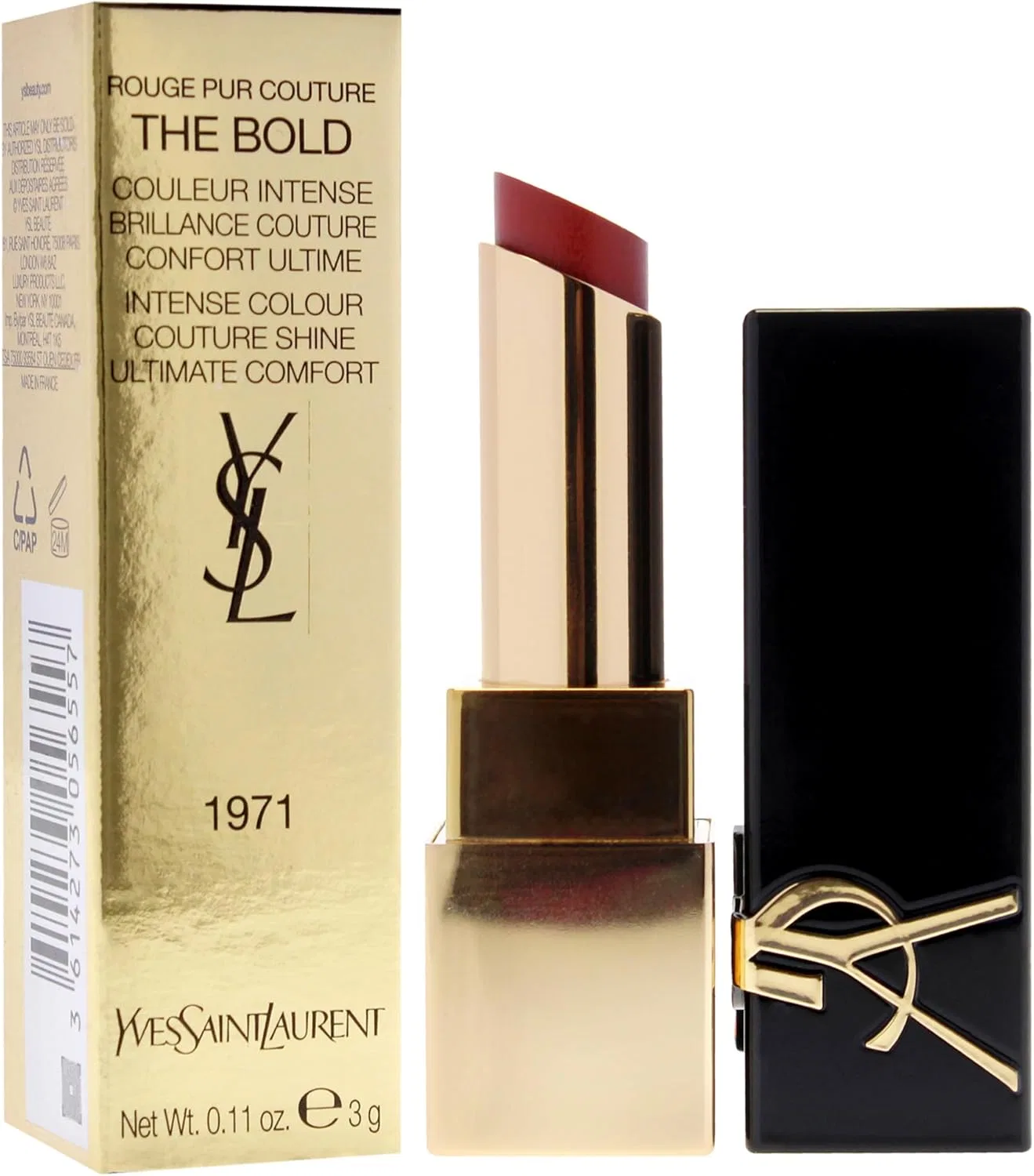 Помада Yves Saint Laurent Rouge Pure Couture The Bold №1971 Rouge Provocation 3 г — фото 3