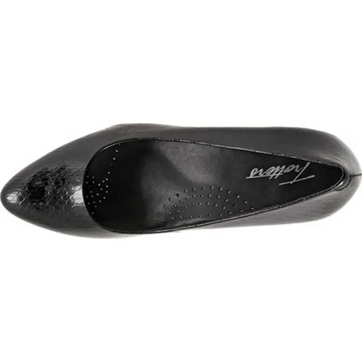 Туфли-лодочки Trotters Kari Pump Женские 8.5 Черная кожа наппа Острый нос Блок каблук ZPO3212 — фото 4