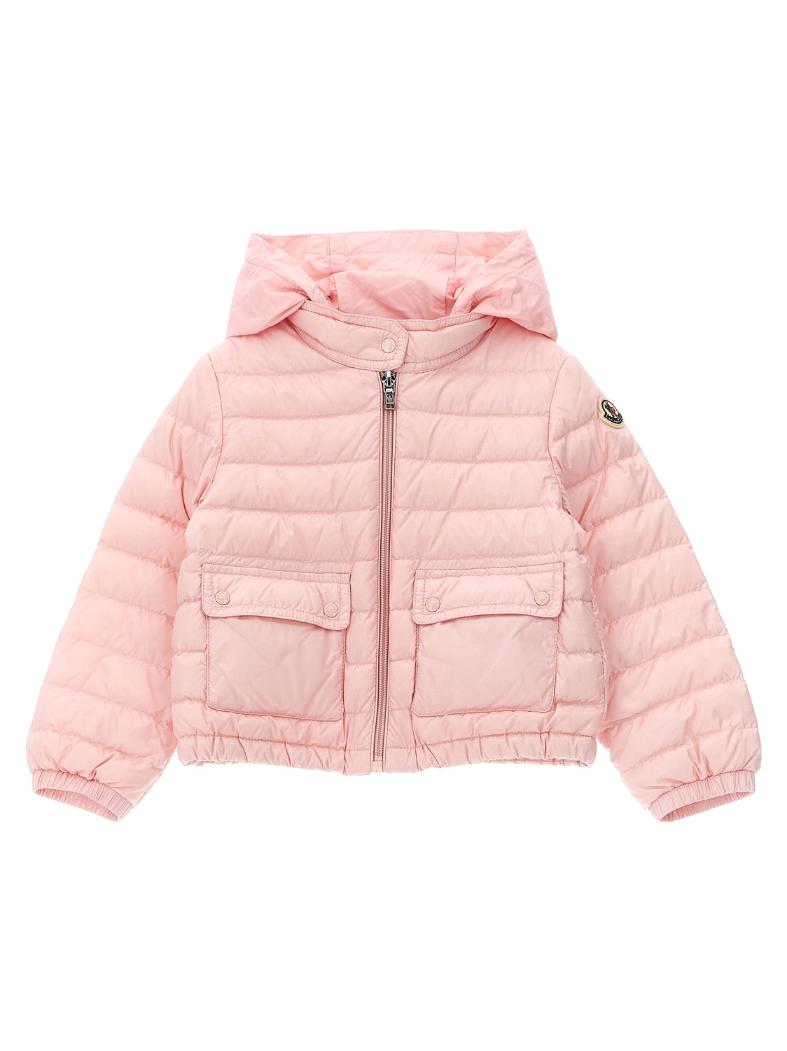 Пуховик «Lans» Moncler Enfant, розовый — фото 2