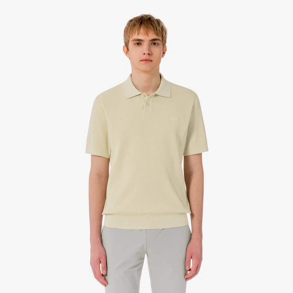 Мужской свитер с текстурой для гольфа бежевый от Lacoste