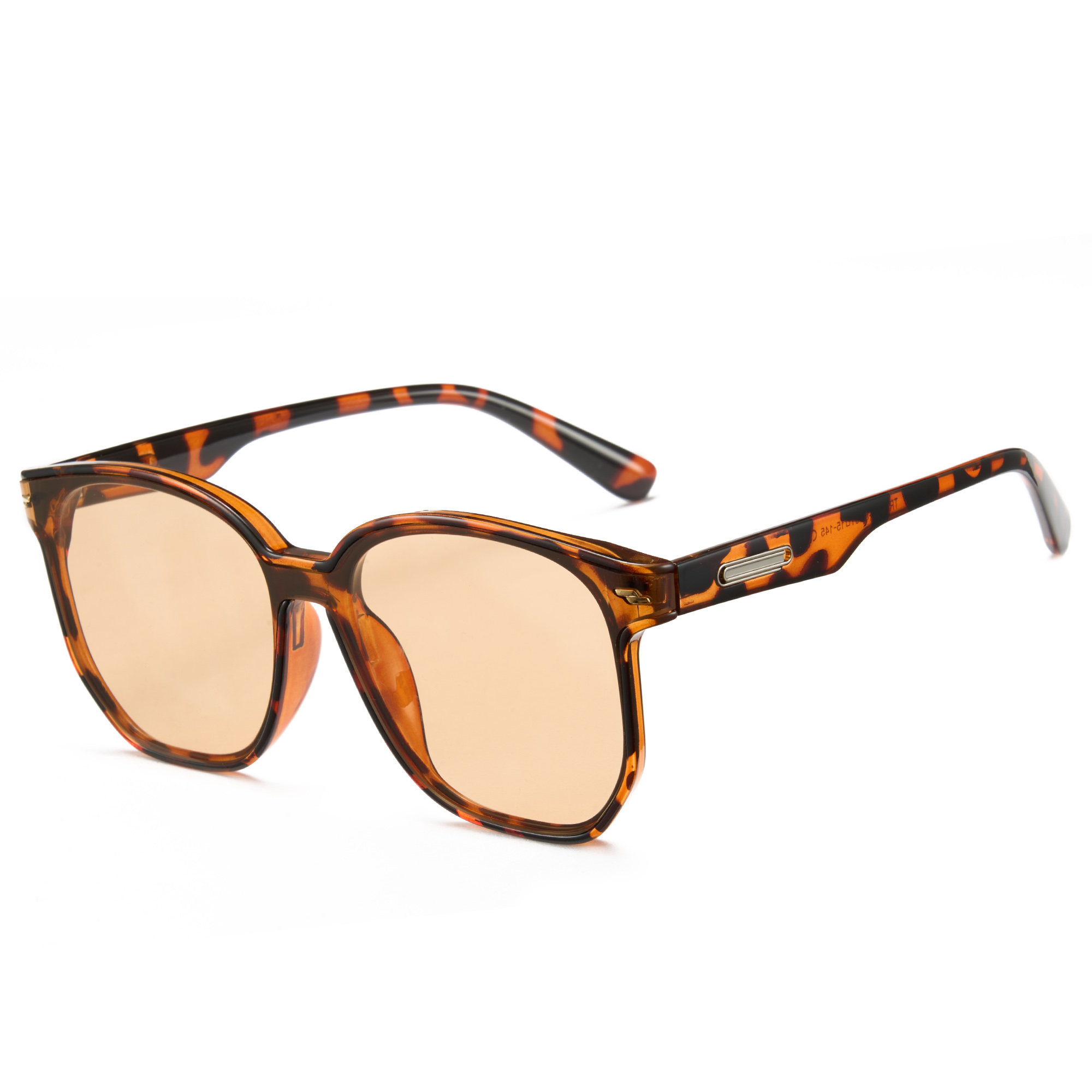 

CYXUS Квадратные солнцезащитные очки TR90 унисекс, Leopard Print Tea Brown Frame W03