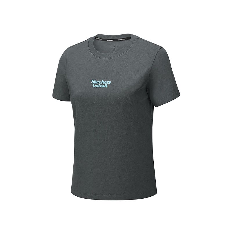 

Футболка GO DRI Quick Dry женская Skechers, smoky серый/013p
