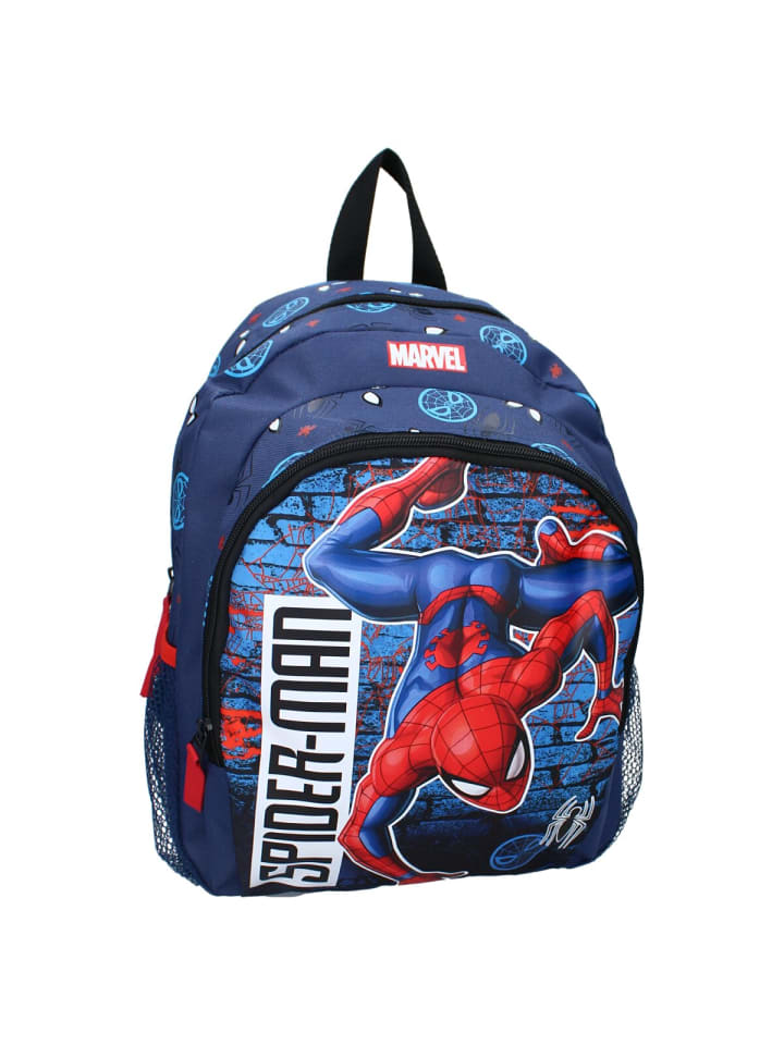 

Рюкзак Spiderman 35x27x18 см с большим основным отделением, синий