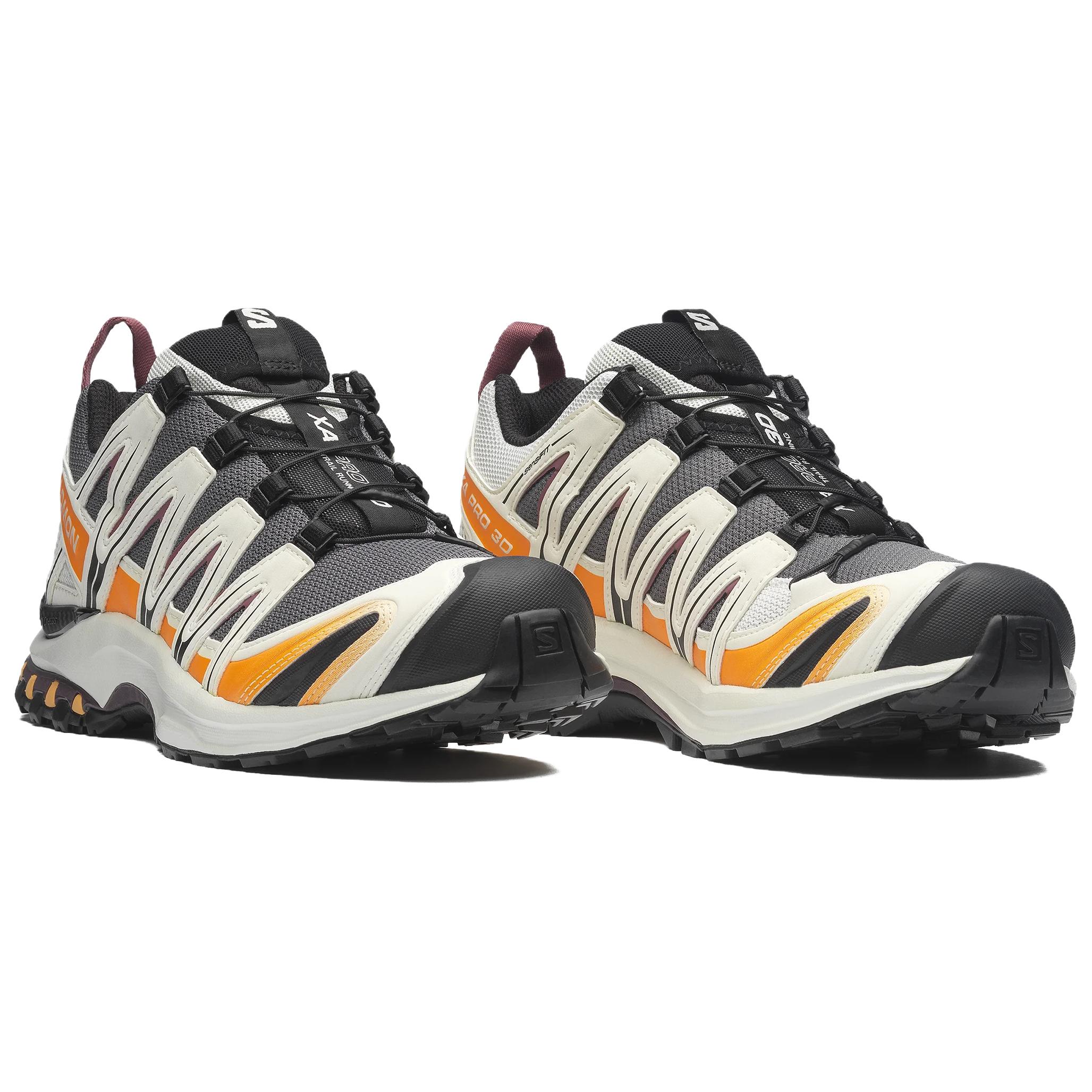 Кроссовки для трейлраннинга Casual Unisex XA PRO 3D из 100% резины Contagip черные SALOMON, черный бежевый — фото 4