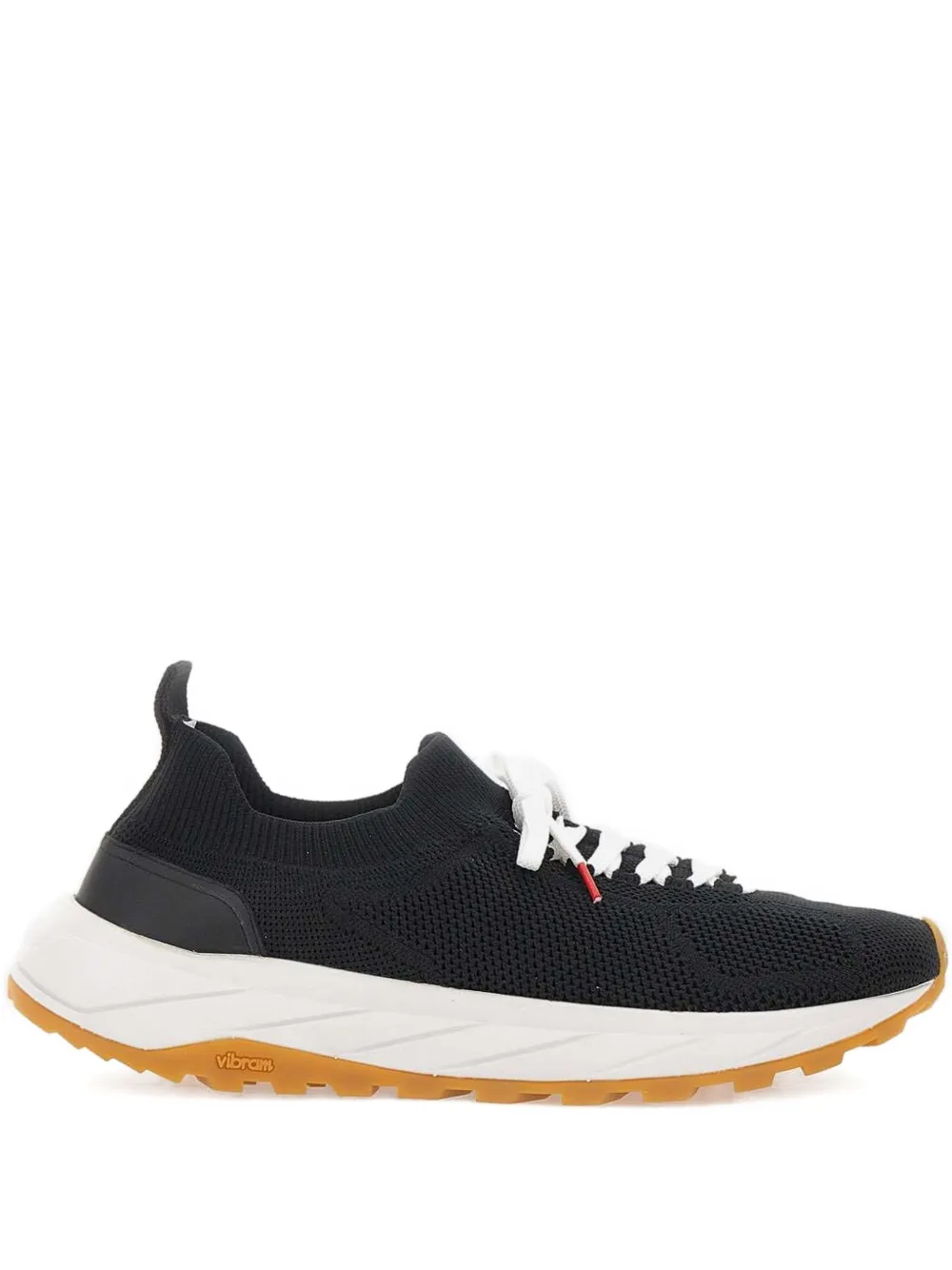 

Кроссовки с кожаными вставками Kiton, черный