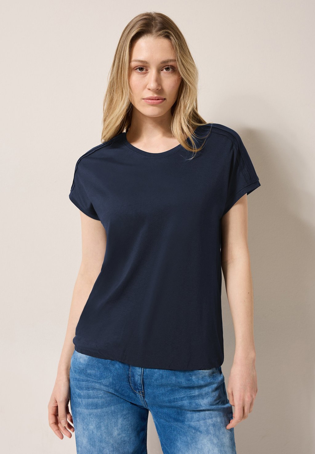 

Базовая футболка Cecil, цвет Blau