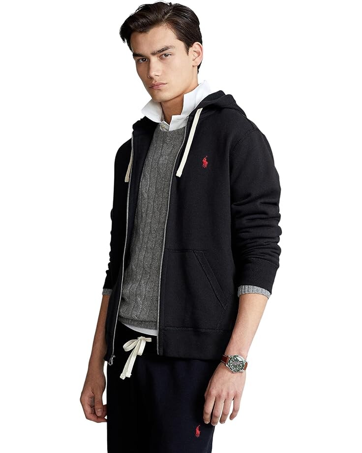 

Худи Polo Ralph Lauren Classic Fleece Full-Zip Hoodie, цвет Polo Black