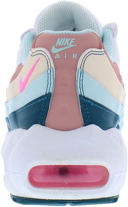 Кроссовки Nike Air Max 95 Recraft для мальчиков, белый/розовый/бирюзовый — фото 3