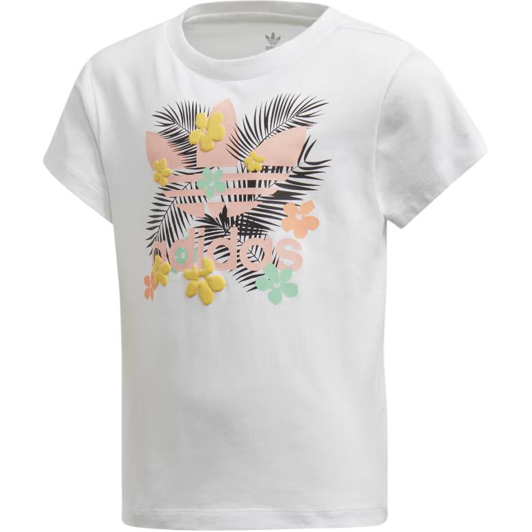 Футболка белая детская для возраста 3-7 лет Adidas Originals — фото 2