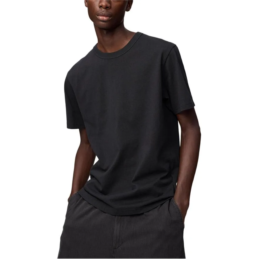UNIQLO Футболка U Collection унисекс черная с круглым вырезом