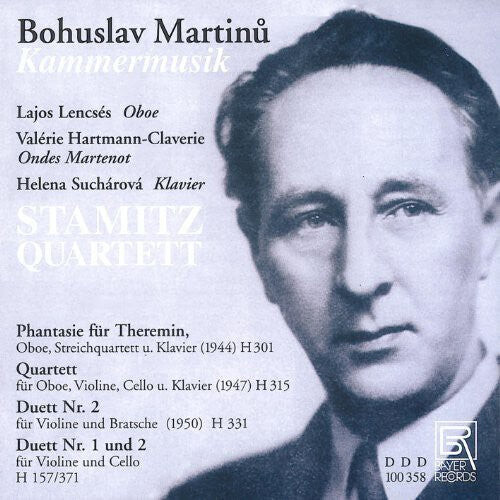 

CD диск Martinu / Lencses / Sucharova / Stamitz Quartet: Chamber Music
